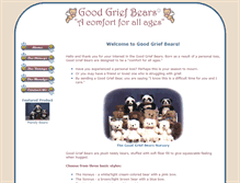 Tablet Screenshot of goodgriefbears.com